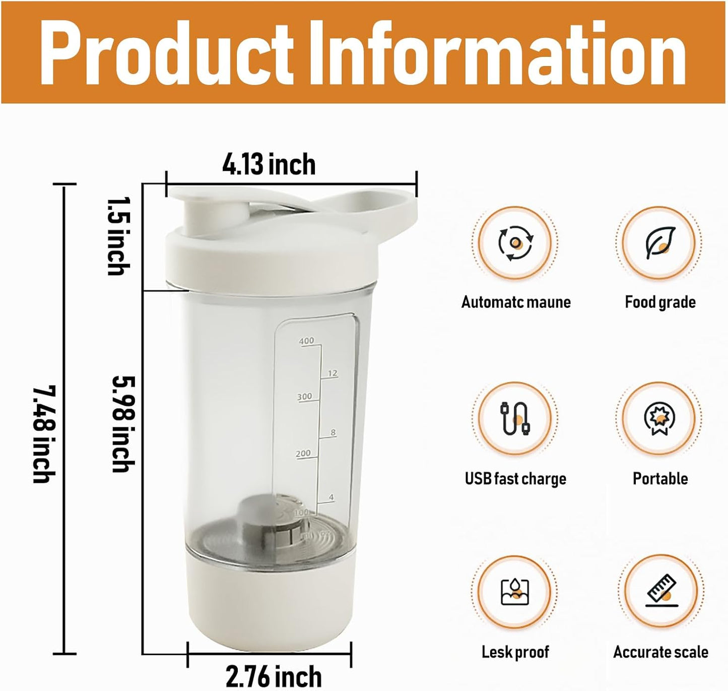 Luxury Portable Self Stirring Bottle